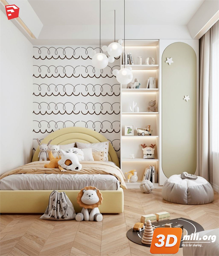 Children Room ScenesSkp FIles 